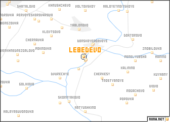 map of Lebedevo