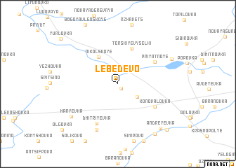 map of Lebedevo