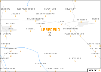 map of Lebedevo