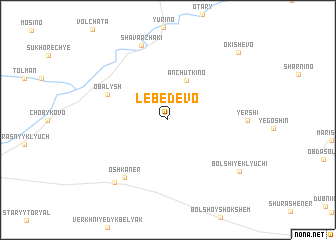map of Lebedevo