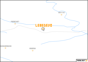 map of (( Lebedevo ))