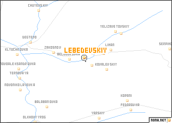 map of Lebedevskiy