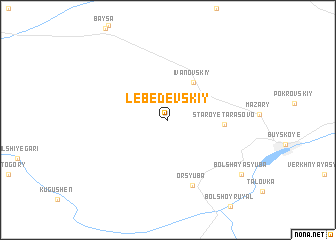 map of Lebedevskiy