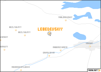 map of Lebedevskiy