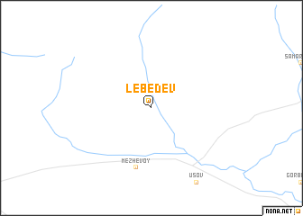 map of Lebedev