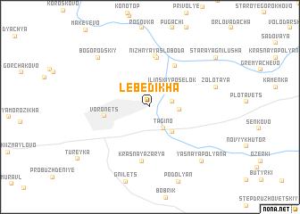 map of Lebedikha
