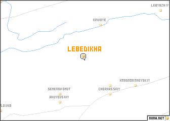 map of Lebedikha