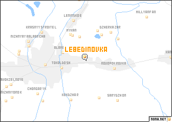 map of Lebedinovka