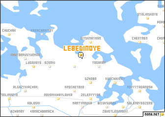 map of Lebedinoye