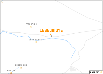 map of Lebedinoye