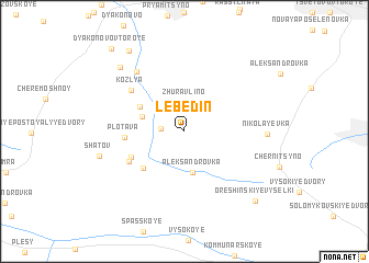 map of Lebedin