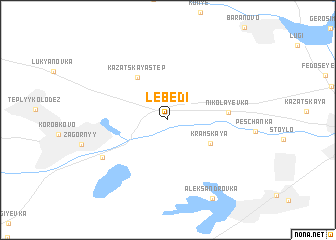 map of Lebedi