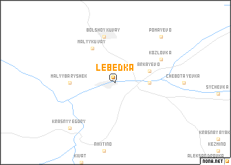 map of Lebëdka