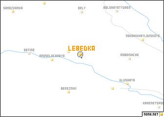 map of Lebedka