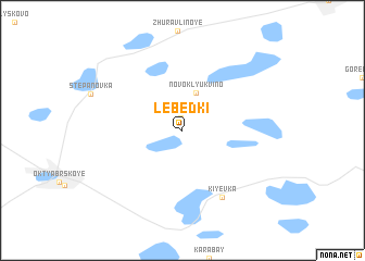 map of Lebëdki