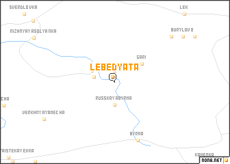 map of Lebedyata