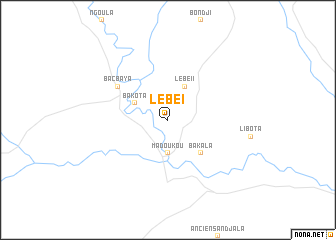 map of Lébé I