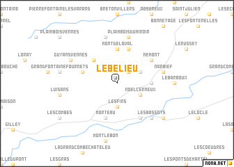 map of Le Bélieu