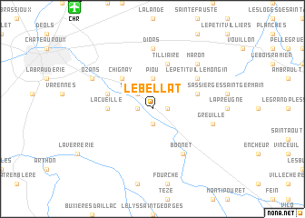 map of Le Bellat