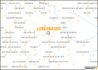 map of Lebenbrunn