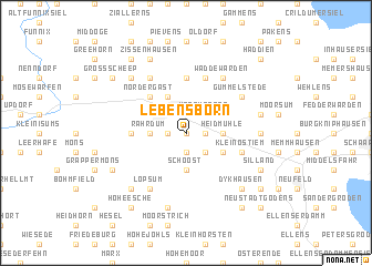 map of Lebensborn