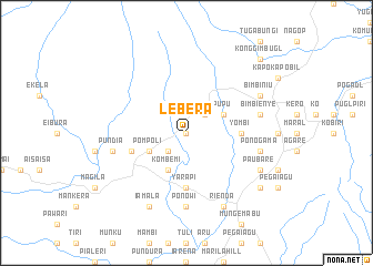 map of Lebera