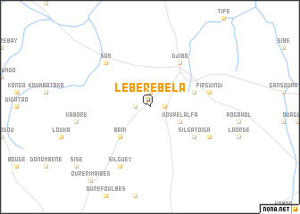 map of Lébéré Béla