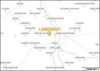 map of Le Bergaut