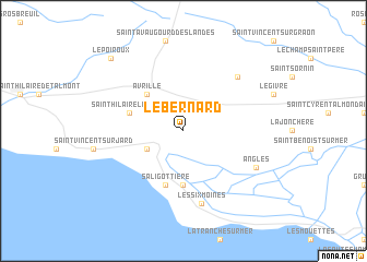 map of Le Bernard
