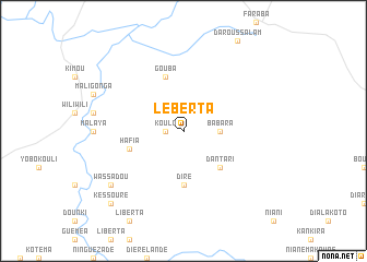 map of Léberta