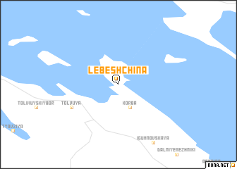 map of Lebeshchina