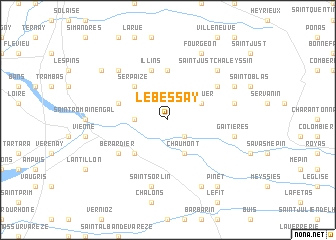 map of Le Bessay