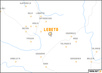 map of Lébéta