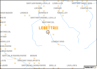 map of Le Bettaix