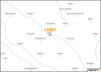 map of Lebet