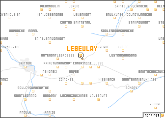 map of Le Beulay
