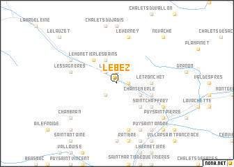 map of Le Bez