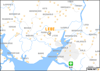 map of Lébé