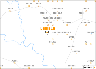 map of Lebiélé