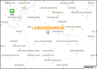 map of Le Bignon-du-Maine