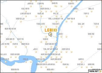 map of Lebiki