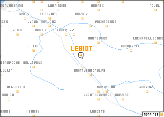 map of Le Biot