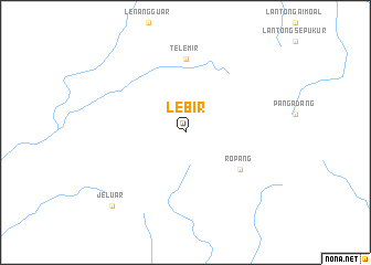 map of Lebir