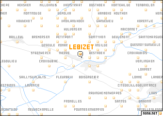 map of Le Bizet