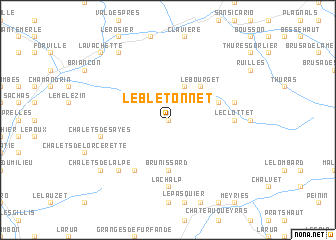 map of Le Blétonnet