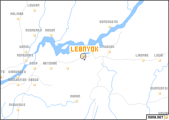 map of Lébnyok