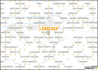 map of Le Bocage