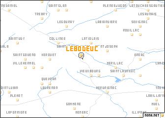 map of Le Bodeuc