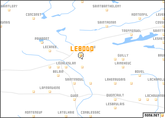 map of Le Bodo