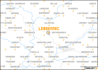 map of Le Boennec